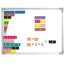 Load image into Gallery viewer, Learning Advantage Fraction Tiles - Foam - Magnetic - Set of 51
