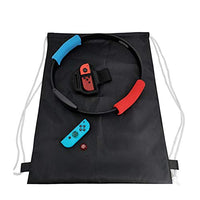 Cuifati Fitness Ring Storage Bag 6 in 1 Set Fitness Ring Black Storage Bag Lightweight and Portable Used to Store Clothes and Small Things Game Machine Accessory