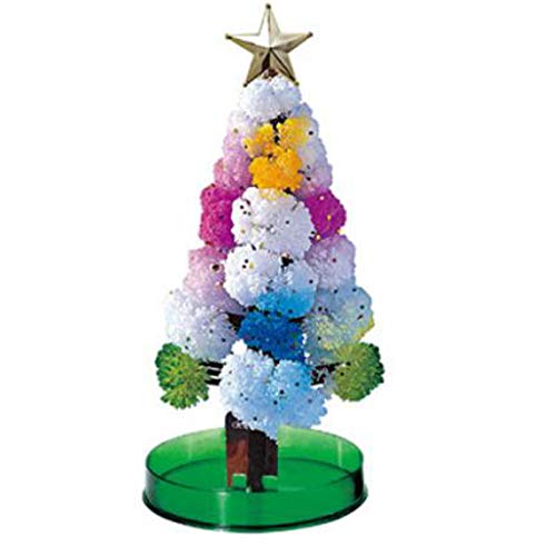 Crystal Growing Kit Magic Growing Christmas Tree Novelty Kit for Kids DIY Crystal Christmas Tree Funny Educational