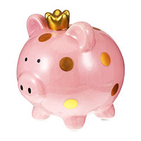 IMIKEYA Ceramic Piggy Bank Pig Money Saving Pot Coin Bank Storage Jar Box Container for Kids Children Birthday Souvenir Party Favor