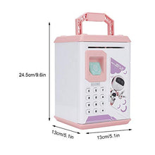 Load image into Gallery viewer, LZKW Electric Children Bank, 5.1 * 5.1 * 9.6In Saving Pot, Electronic Piggy Bank with Music Piggy Bank for Money Saving Kids(Pink)
