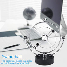 Load image into Gallery viewer, Omabeta Newton&#39;s Cradle Balance Stainless Steel Balls Perpetual Motion Spherical Pendulum Mini Energy Conservation Model for Relieves Stress Reducer 11x24.5 cm(A603)
