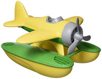 Green Toys Seaplane, Yellow/Green CB - Pretend Play, Motor Skills, Kids Bath Toy Floating Vehicle. No BPA, phthalates, PVC. Dishwasher Safe, Recycled Plastic, Made in USA.