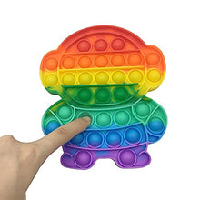 Load image into Gallery viewer, Push Pop Bubble Fidget Sensory Toy - for Autism, Stress, Anxiety - Kids and Adults (Rainbow Astronaut)
