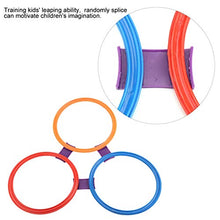 Load image into Gallery viewer, Weiyirot Hopscotch Rings Game Set, Classic Eco-Friendly Good Flexibility Jumping Rings Game, for Indoor Use Outdoor Use Boys Play Girls Play
