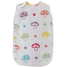 Load image into Gallery viewer, Luyusbaby Sleeping Sack 6 Layered Cotton Gauze Vest Mushrooms Pattern Breathable
