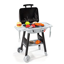 Load image into Gallery viewer, Smoby Smoby Roleplay BBQ Plancha Grill with 16-piece accessory set, Black Playset, 19.69 x 14.57 x 28.43 inches
