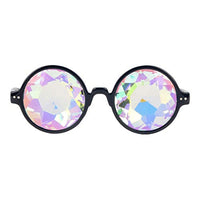 Premium Kaleidoscope Cosplay Goggles Best Rave Diffraction Crystal Lenses Black