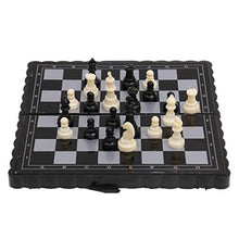Load image into Gallery viewer, LCM 1Pc Antique Plastic International Travel Chess Set Mini Portable Magnetic Folding Board Classic Camping Game
