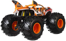 Load image into Gallery viewer, Hot Wheels Monster Trucks Tiger Shark die-cast 1:24 Scale Vehicle with Giant Wheels for Kids Age 3 to 8 Years Old Great Gift Toy Trucks Large Scales

