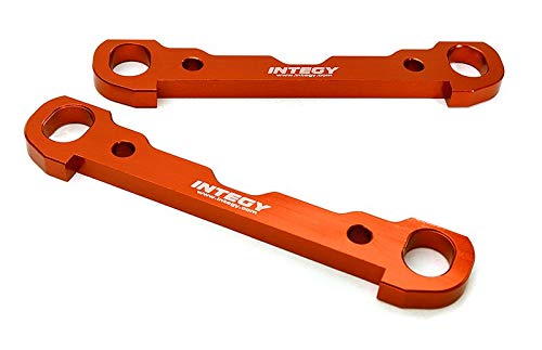Integy RC Model Hop-ups C28818RED Billet Machined Front Hinge Pin Braces (2) for Losi 1/5 Desert Buggy XL-E