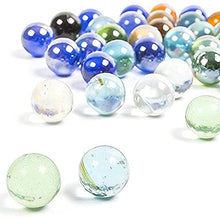 Load image into Gallery viewer, MNTT Marble Balls,Home Decor Aquarium Toys Bouncing Ball Marbles Games Pat Toys Machine Beads Transparent Ball Glass Ball(Green 20pcs)
