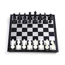 Load image into Gallery viewer, LYLY Chess Set Plastic Chess Magnetic Travel Chess Set with Board That Becomes A Storage Compartment, Great Travel Toy Set with Folding Chess Board Chess Game Board Set (Color : B, Size : 32cm)
