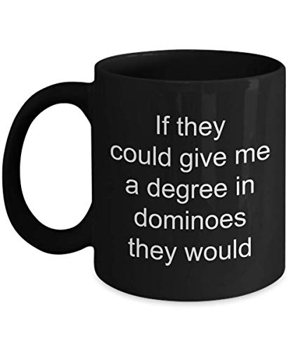 Dominoes Player Black Coffee Mug - World's Shittiest Dominoes Player - Dominoes Player Gifts - Funny Novelty Birthday Present Idea