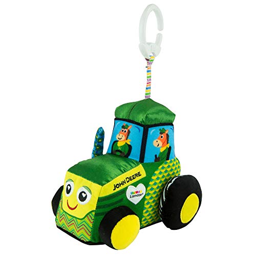 Lamaze John Deere Clip and Go, Tractor Clip On Toy, Multi