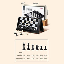 Load image into Gallery viewer, LXLTL Travel Chess Set, Portable Classic Folding Travel Magnetic Chess Set with Aluminum Plating for Kids Board Games,Chess Set
