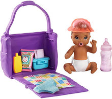 Load image into Gallery viewer, Barbie Skipper Babysitters Inc. Feeding and Changing Playset with Color-Change Baby Doll, Diaper Bag and Accessories
