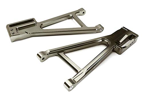 Integy RC Model Hop-ups C28685GREY Billet Machined Rear Lower Suspension Arms for Traxxas 1/10 E-Revo 2.0