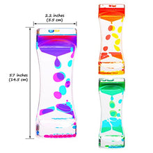 Load image into Gallery viewer, Liquid Motion Bubbler,CAILINK 3 Pack Kids and Adults Relax Sensory Toys,Stress Relief Fidget Water Timers,Colorful Hourglass,ADHD Anxiety Autism Activity,Home Office Desk Decor
