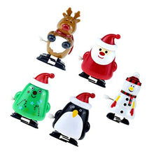 Load image into Gallery viewer, Toyvian 5pcs Christmas Wind Up Toys Santa Claus Snowman Xmas Tree Penguin Reindeer Clockwork Toys Christmas Party Favors Gifts Christmas Stocking Fillers
