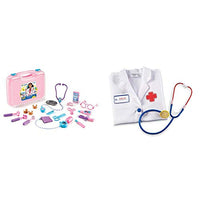 Learning Resources Pretend and Play Doctor Kit for Kids, Pink Doctor Costume, 19 Piece Set, Ages 3+ & Doctor Play Set, Pretend Play, Imagination Play, 3 Pieces, Ages 3+