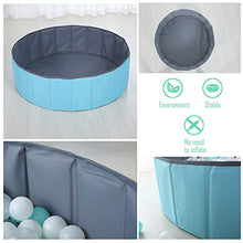 Load image into Gallery viewer, PlayMaty Kids Ball Pit - Folding Portable Baby Play Ball Pool (Balls Not Included) Double Layer Oxford Cloth Not Need to Inflate Stable Ball Pool for Toddler (Blue)
