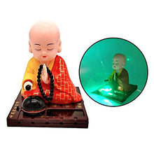 Load image into Gallery viewer, Flameer Solar Dancer Ornament ,Buddhist Monk Solar Pal The President- Dancing Solar - Car Desktop Office, 7x7x9cm/2.75x2.75x3.54inch - Yellow

