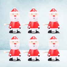 Load image into Gallery viewer, jojofuny 6Pcs Christmas Clockwork Toy Walking Wind-up Toy Party Santa Claus Figure Toys Supplies for Child Kids Children Classroom Prize Supplies
