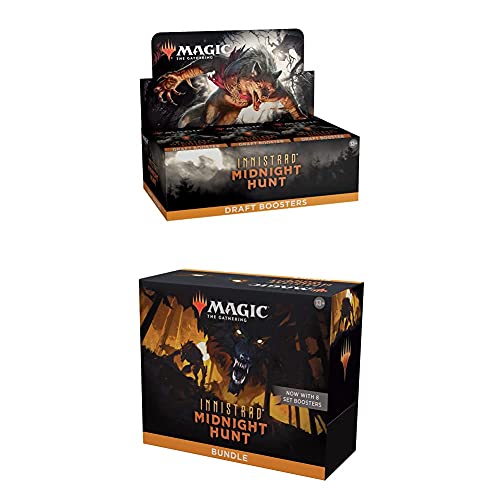 Magic: The Gathering Innistrad: Midnight Hunt Bundle  Includes 1 Draft Booster Box + 1 Bundle