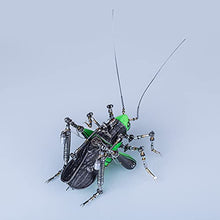 Load image into Gallery viewer, 3D Metal Puzzle Long Horned Grasshopper Model, DIY Assembly Mechanical Insect Model Stainless Steel Building Kit Jigsaw Puzzle Brain Teaser, Desk Ornament
