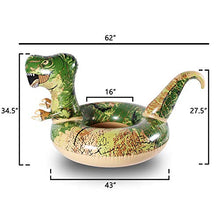 Load image into Gallery viewer, FindUWill 62&#39;&#39; Dinosaur Pool Floats, Inflatable Pool Floaties Swimming Rings Tube Pool Float Summer Beach Toys for Adults and Kids
