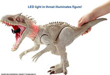 Load image into Gallery viewer, ??Jurassic World Destroy N Devour Indominus Rex with Chomping Mouth, Slashing Arms, Lights &amp; Realistic Sounds, Swallows 3  Human Action Figures ?
