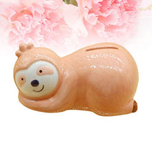 Load image into Gallery viewer, IMIKEYA Cute Sloth Design Saving Pot Cartoon Coin Bank Ceramic Money Pot Small Change Container Adorable Birthday Gift for Home Shop Kids
