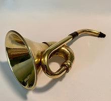 Load image into Gallery viewer, Say What! Large Ear Trumpet 100% Brass Metal Horn for The Hard of Hearing Crowd. Great Party Gag Gift!
