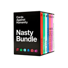 Load image into Gallery viewer, Cards Against Humanity: Nasty Bundle  6 Themed Packs + 10 New Cards
