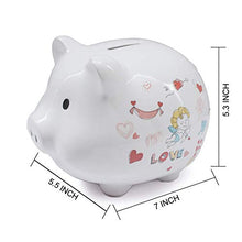 Load image into Gallery viewer, TOYSBBS Piggy Bank Classic Cute Ceramic Coin Money Piggy Bank, Mini &amp; Small Makes a Perfect Unique Gift, Nursery Dcor, Keepsake, Or Savings Piggy Bank for Kids Adult
