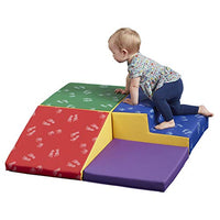 ECR4Kids SoftZone Junior Little Me Foam Corner Climber - Indoor Active Play Structure for Babies and Toddlers - Soft Foam Play Set, Hands and Feet