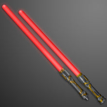 Load image into Gallery viewer, FlashingBlinkyLights Double Sided Swords Sabers with Red LEDs &amp; Sounds
