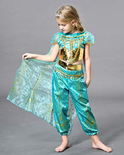 Load image into Gallery viewer, JiaDuo Girls Princess Costume Party Halloween Fancy Dress Up 7-8 Years Green
