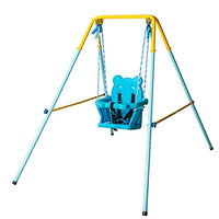 HLC Folding Toddler Blue Secure Swing with Safety seat for Baby/chirldren's Gift