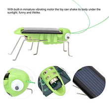 Load image into Gallery viewer, N Meng253 Solar Powered Locust Tricky Toy Plot Child Kid Singular Prank Educational Toys Grasshopper Robot Toy Gadget Gift Solar Toy A (Color : Green)
