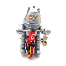 Load image into Gallery viewer, MS013 Ring Robot Retro Theme Novelty Pendants Tin Toys Wind-Up Toy Adult Collection Gift
