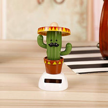 Load image into Gallery viewer, Baost Solar Powered Dancing Flip Swing Shook Head Beach Girl Cactus Automatic Swing Car Interior Ornament Dashboard Decor Swing Solar Car Toy for Car Home Office Decoration Cactus
