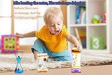 Load image into Gallery viewer, Liquid Motion Bubbler Timer / Diamond Shaped Liquid Timer for Fidget Toy,Autism Toys , Children Activity, Calm Relaxing ,Penguin Desk Toys and Home Ornament (Yellow and Purple-Ordinary)

