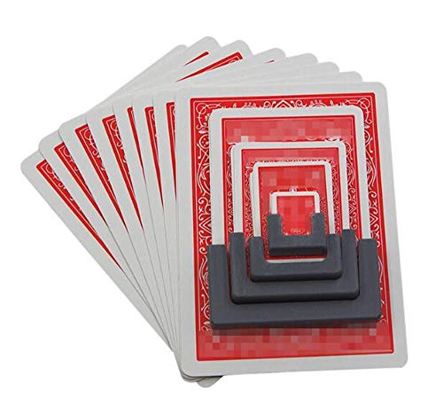 blue-ther 1set Shrinking Cards Magic Tricks Big to Small Playing Card Magie Magician Close Up Illusion Gimmicks Props Mentalism Funny