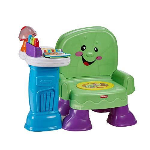 Fisher-Price Laugh & Learn Song & Story Learning Chair, interactive musical toddler toy with 3 ways to play [Amazon Exclusive]