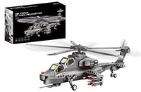 Attack Helicopter Air Force Building Block Set  283-Pcs Helicopter Building Toys Set  Building Block Plane Toy for Kids Older Than 10 and Adults  Compatible with All Building Bricks