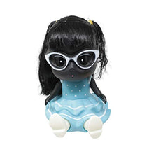 Load image into Gallery viewer, Tootpado Money Savings Piggy Bank for Kids Baby Girl Bobble Head - Black and Blue (1BOX450)
