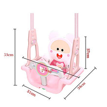 Load image into Gallery viewer, liushop Swing Outdoor Hanging Chair Children&#39;s Toy Swing Detachable Indoor Baby Basket (red, Blue) Swing Seat (Color : Pink)
