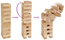Load image into Gallery viewer, Eichhorn Stacking Game, Skill Game for The Whole Family, Balance Tower Made of untreated Wood, Wobbly Tower, 54 Pieces, Suitable for Ages 5 and Over.
